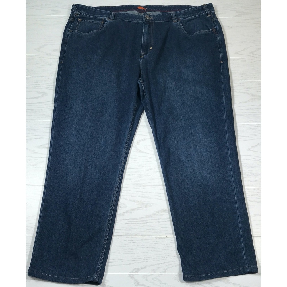 Tommy Bahama Antigua Cove Jeans Mens 46x28 Dark Blue Stretch Comfort Big Size
